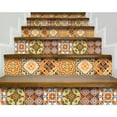 thumbnail image 2 of HomeRoots 400306 5 x 5 in. Golden Multi Orange Mosaic Peel & Stick Tiles, 2 of 9