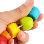 New Filling Wooden Twisty Wiggly Worm Multicolour Sensory Kids Children Boys Girls Colorful Wooden Worm Sensory Wood Bead Toy