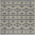 thumbnail image 3 of SAFAVIEH Courtyard April Southwestern Indoor/Outdoor Area Rug, 6'7" x 6'7" Square, Grey/Navy, 3 of 8