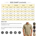 thumbnail image 2 of Cargo Short Sleeve Shirts for Men Breathable Quick Dry Cooling Lapel Collar Button Up UPF 50 Sun Protection Multi Pocket Outdoor Work Tactical Tops, 2 of 8