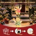 thumbnail image 3 of DEORAB 48IN Tall Outdoor Light-up Gingerbread Man Decorations Christmas Indoor Lighted Lawn Patio Porch Garden Xmas Holiday Decor，50LED Lights, 3 of 6