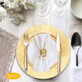 thumbnail image 5 of 50 Pieces Gold Charger Plates Set, Round Charger Plates, Reusable Serving Plates for Prties, Birthdays, Weddings, Anniversaries, Christmas, 5 of 12