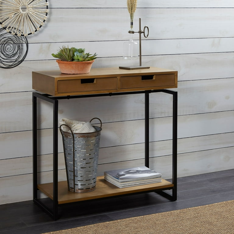 Better Homes Gardens Juno Natural Wood Console Table with