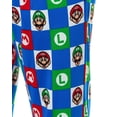 thumbnail image 4 of Super Mario Pajamas Men's Character Logo Checkered Lounge Sleep Pants, 4 of 5
