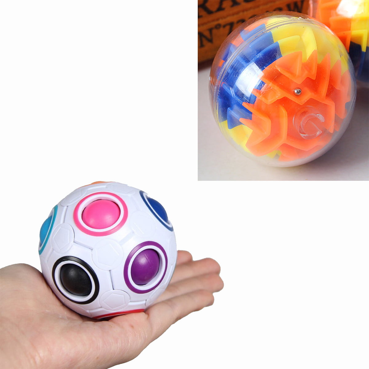 Details about   US Magic rainbow fidget ball Speed Cube sensory 3D toy puzzle for Kids xmas gift 