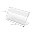 thumbnail image 2 of HEALEEP 20Ud Soporte De Etiquetas Para Precios Transparente En Acrílico Ideal Para Negocios, 2 of 8