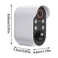 thumbnail image 3 of Klonfd Saker 1080p Wireless Camera Sakerplus Camera 2 Way Talk Motion Detection Spotlights Color Night Sd/Cloud Storage Outdoor Home, 3 of 6