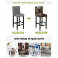 thumbnail image 3 of Vintage Western Bar Stool Covers Set of 4, Countryside Sunflowers Wooden Retro Stretch Washable Bar Chair Covers with Backs, Removable Pub Counter Height Chair Cover for Kitchen Dining Room Cafe, 3 of 7