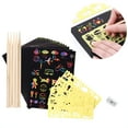thumbnail image 1 of Scratch Art Kit Creative Fashion DIY Scratch Art Paper Scratch Art Pad for Kids, 1 of 10