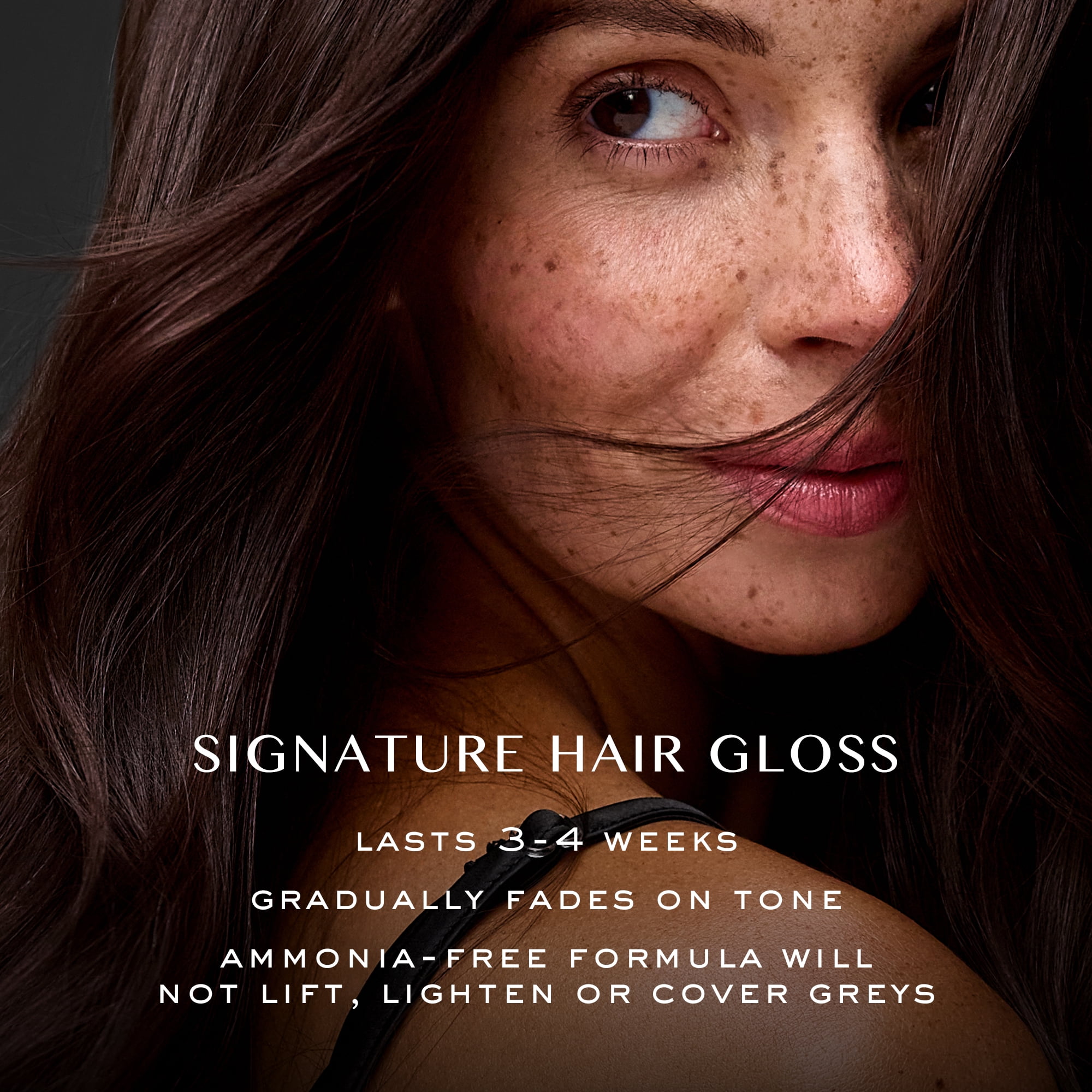 Kristin Ess Hair Gloss in Cherry Cola, Warm Red Brown - 4 Week Semi Permanent Hair Color for Women - Shine - Hair Dye Glaze
