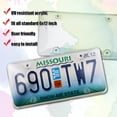thumbnail image 2 of Zone Tech Clear License Plate Shields - 2-Pack Novelty/License Plate Clear Bubble Shields, 2 of 5