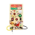 thumbnail image 4 of Tablero de Navidad ocupado, interruptores LED, actividades de aprendizaje, ayuda para enseñanza, juguete Montessori para cumpleaños, Navidad, niños y, 4 of 9