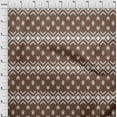 thumbnail image 4 of oneOone Viscose Chiffon Brown Fabric Asian Ikat Quilting Supplies Print Sewing Fabric By The Yard 42 Inch Wide-6471, 4 of 4