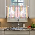 thumbnail image 5 of Unicorn with Flowers and Hearts Kitchen Curtains Half Tier Curtain 2 Rod Pockets Bathroom Bedroom Cupborad Living Room 27"x36", 5 of 8