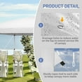 thumbnail image 3 of Ktaxon 10x20 Ez Pop Up Canopy Tent,Outdoor Sun Shade Shelter with Mosquito Netting,Outdoor Gazebo,One Push Setup with Bag,6 Sidewalls,UPF50+ - White, 3 of 8