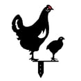thumbnail image 2 of Estacas acrílicas de silueta de pollo para decoración de estatua de jardín al aire libre, estacas de sombra de silueta de pollo para regalo de césped Estilo 3 Macarena estatua de silueta, 2 of 3