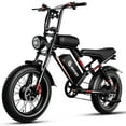 thumbnail image 1 of Bicicleta Eléctrica para Adultos AMYET S8, Doble Motor 2000W, Batería 48V 25Ah, Negro, 1 of 9