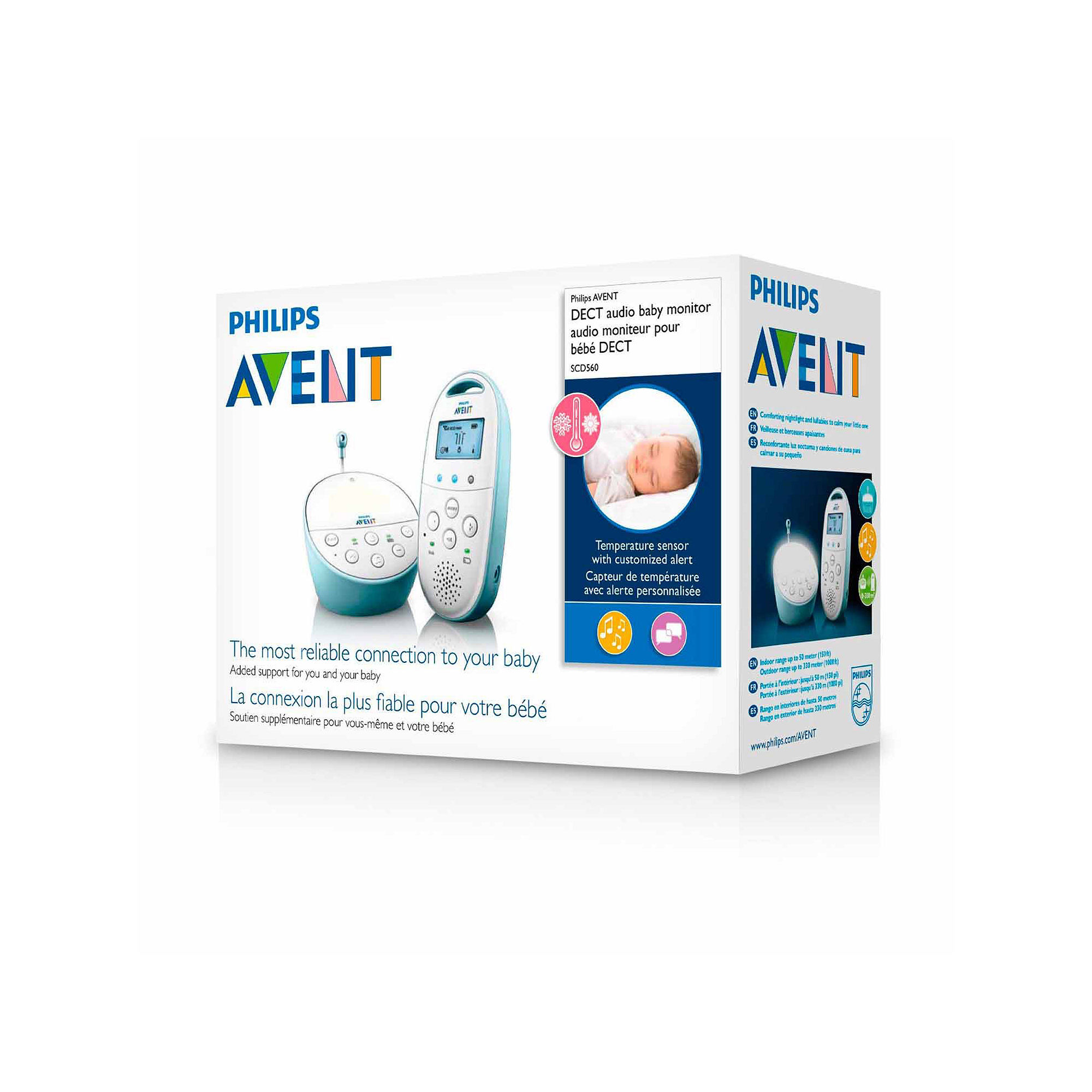 Philips Avent Dect Audio Baby Monitor SCD560/10 (Discontinued by Manufacturer) - image 2 of 4