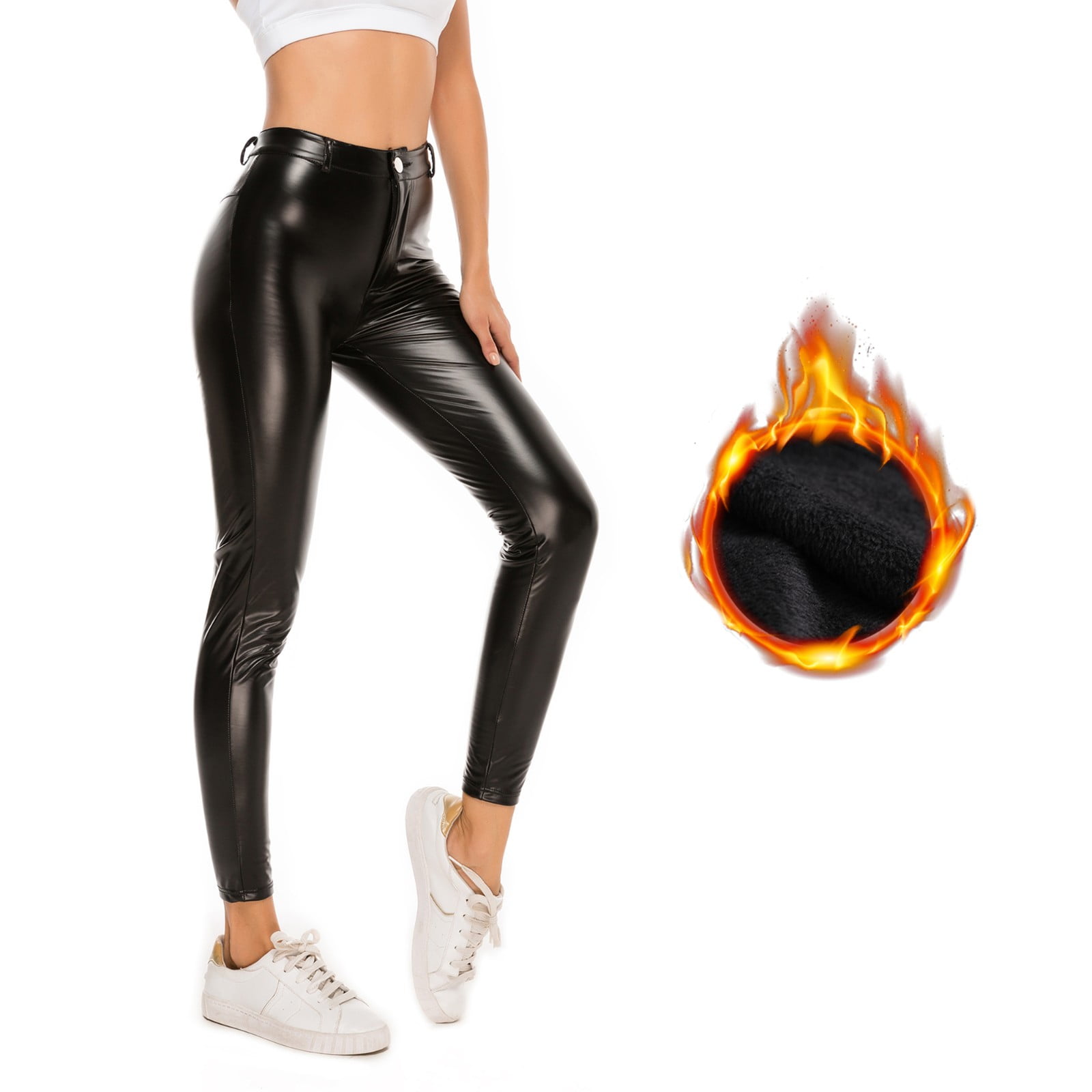 black skinny trousers long leg