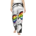 thumbnail image 2 of Lsque Panda with Sun glasses Print Women's Pajama Pants, Lounge Pant - Comfortable Home Wear,Elastic Waistband, Stylish Design-Large, 2 of 9