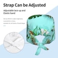 thumbnail image 3 of Yiaed Tropical Pineapple Print Turban Hat for Women Men Comfortable Adjustable Cleaning Working Cap with Sweatband, 3 of 4