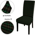 thumbnail image 6 of Red Green Plaid Chair Covers for Dining Room Set of 6,Christmas and New Year Tartan Plaid Scottish Pattern Spandex Stretch Dining Room Chair Cover,Removable Washable Kitchen, 6 of 6