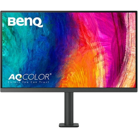 Restored BenQ PD2705UA 27" 16:9 IPS Panel 4K UHD Monitor 5 ms (GtG), 60Hz, 1200:1 Height, Swivel, Tilt HDMI DisplayPort USB-C (Refurbished)