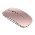 thumbnail image 1 of Ratón inalámbrico Uciefy Q5 Slim recargable en oro rosa, 1 of 8