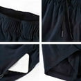 thumbnail image 6 of Wrtxtat Men's Workout Running Shorts Moisture Wicking Outdoor Athletic Fitness Shorts with Zipper Pockets Lightweight Sports Shorts Big and Tall Dark Blue XXL, 6 of 9