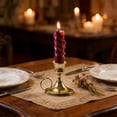 thumbnail image 1 of Small Handheld Metal Candleholder for Home Decor and Table Centerpiece, 1 of 6