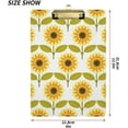 thumbnail image 3 of FMSHPON Sunflower Clipboard Hardboard Wood Nursing Clip Board and Pull for Standard A4 Letter 13x9 inches, 3 of 8