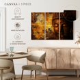 thumbnail image 5 of Elephant Stock Buddhism Wall Art - Horizontal Multi Panel Canvas - Living Room Wall Decor - Religion And Spirituality Multi Panel - Brown And Orange Decor - 74" x 48", 5 of 8