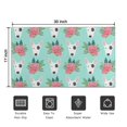 thumbnail image 5 of Bull Terrier Dog and Flower Florals Door Rugs,Washable Non Slip Door Mats Indoor,Decorative Door Mats,Entry Mat Indoor for Entrance,Bedroom,Kitchen,Bathroom,17"x30", 5 of 6