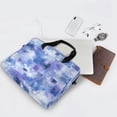 thumbnail image 5 of 16" Laptop Briefcase for Work Travel Laptop Shoulder Bag Carrying Handbag Laptop Case Blue Squares and Shapes, 5 of 8