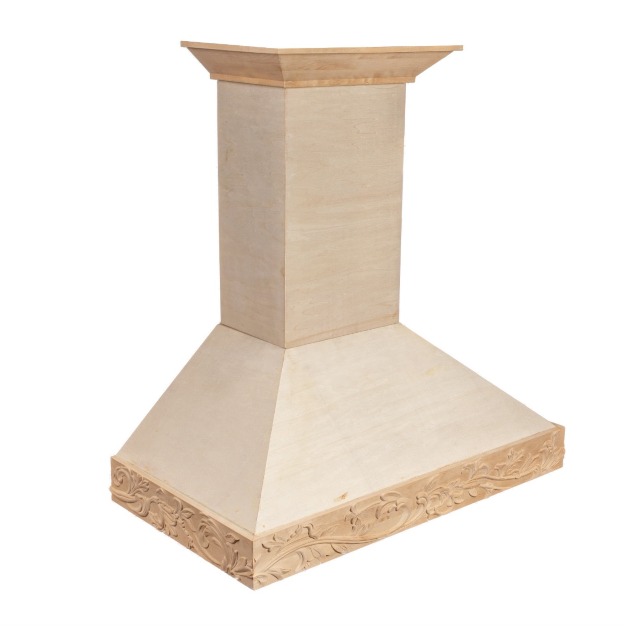 unfinished wood range hood cover