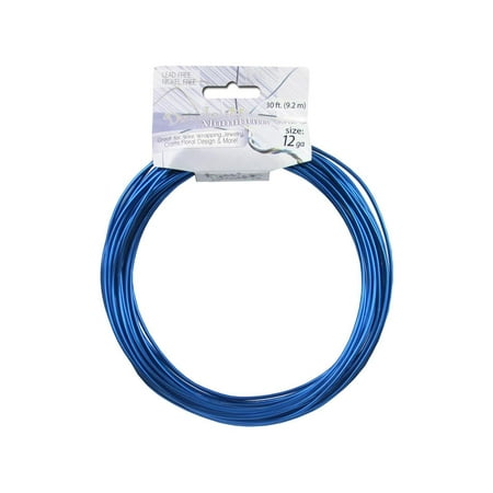 Dazzle It Aluminum Wire 12ga Rnd 30ft Royal Blue