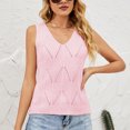 thumbnail image 2 of IROINNID Women's Casual Summer Solid Color Knitting Camisole Loose V-Neck Tank Tops Spring Saving, 2 of 2