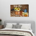 thumbnail image 3 of HFDF Country Wall Art Western Room Decor Cowboy Poster Together Signs Sunflower Pictures Family Wall Art Shabby Chic Brown Barn Painting Kitchen Dinner Room Modern Artworks 24x16inch Framed, 3 of 6