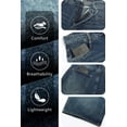 thumbnail image 3 of GINGTTO Men's Baggy Loose Fit Below Knee Denim Shorts, 3 of 8