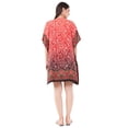 thumbnail image 3 of Divine threads Women’s Short Kimono Tunic Kaftan Plus Size Dashiki Caftan Summer Beach Wear (ST- Red, Regular), 3 of 4