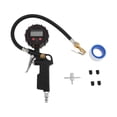 thumbnail image 1 of Medidor de presión de neumáticos digital Unique Bargains 0-250PSI, medidores de presión de aire regulares para neumáticos con manguera, negro, 1 juego, 1 of 1