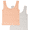 Peach Sunset / Smooth Silver, variant on Athletic Works Girl's Ribbed Tank, 2-Pack, Sizes 4-18
