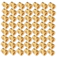 thumbnail image 1 of Greenadscape 100Pcs Brass Threaded Insert Nuts Golden Octagonal for Printer Accessories and Industrial Use, 1 of 5