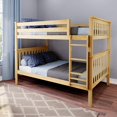 thumbnail image 1 of BEDSMART Solid Wood Full Over Full Bunk Bed | Natural, 1 of 6