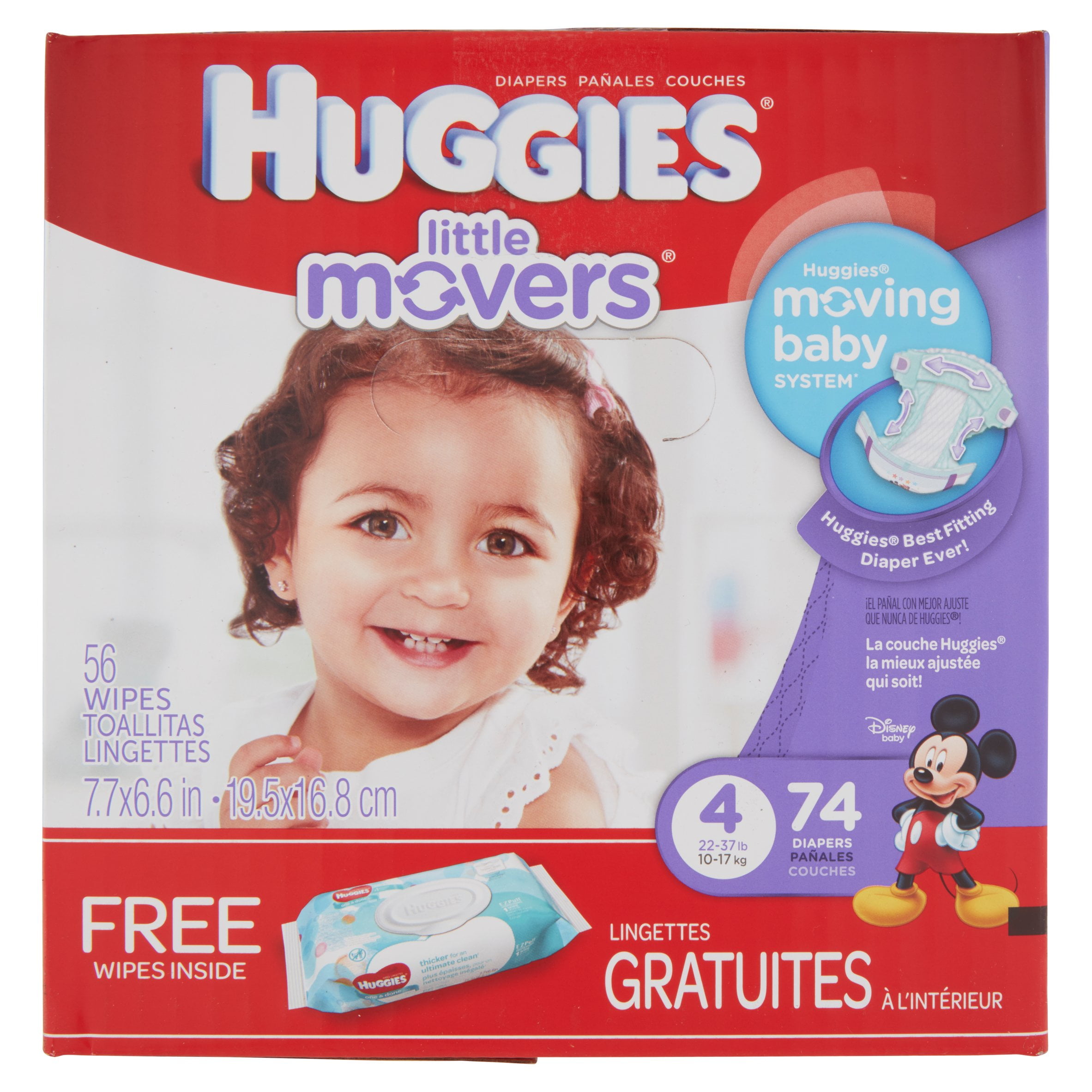 walmart little movers size 4