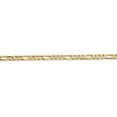 thumbnail image 6 of Auriga Fine Jewelry 14K Yellow Gold 3mm Concave Open Figaro Bracelet 8inch for Women, 6 of 6