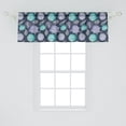 thumbnail image 2 of Ambesonne Nautical Window Valance, Ocean Grunge Seashells, 54" X 18", Night Blue Sea Green, 2 of 3