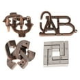 thumbnail image 1 of TISHITA 4pcs/set Intellectual Creative Leisure Puzzle Metal Lock Toy 3, 1 of 8