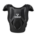 thumbnail image 3 of Protector de pecho y espalda para niños con armadura de motocicleta para patineta y patinaje negro, 3 of 9