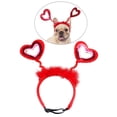 thumbnail image 3 of TOYMYTOY Christmas Valentine's Day Pet Love Shaped Hair Band Adorable Pet Hairpin Party Hair for Dog (Red Free Size), 3 of 4